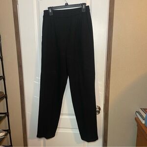 Vintage Austin Reed Merino Wool Blend Pants Stockinette Knit Black Size 10